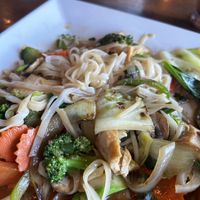 Rainbow Tofu Special with side noodles   at Kin Khao Thai Eatery in Crescent City