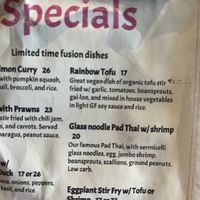 The vegan special   at Kin Khao Thai Eatery in Crescent City