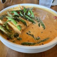 Panang curry w tofu  at Kin Khao Thai Eatery in Crescent City