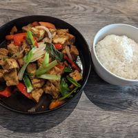 Tofu with Basil Sauce at Thai @ Main Street in Durham
