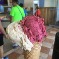 Hazelnut and mixed berries  at Il Gelato Dei Masters in Desenzano Del Garda