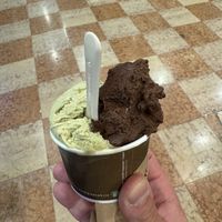 Pistaccio and Bacio  at Il Gelato Dei Masters in Desenzano Del Garda