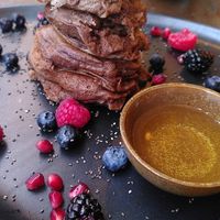 Vegan pancakes #Veganuary at das KARL in Dusseldorf