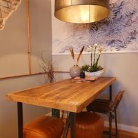 One of about ten tables inside at das KARL in Dusseldorf