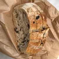 Pan de olivas negras riquísimo   at Terra de Pa in Valencia