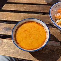 free soup at Fengsson Dumpling House in Lund