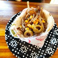 Vegan Arepa at Urbanika in Sao Paulo