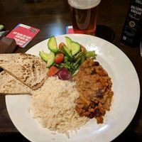 Martin's vegan Chili at Mod's Vegan Cafe at the Thirsty Scholar in Manchester