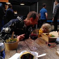 We had Vietnamese, Venezuelan and Ethiopian! at Maltby Street Market in South East London