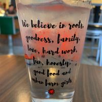 Cute manifesto on glass at Hen House Eatery in Minneapolis