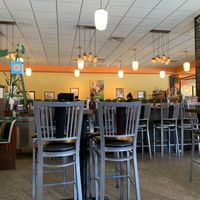 Lots of counter seating, like an old diner at Hen House Eatery in Minneapolis