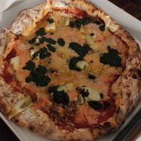 Regular sized vegan pizza at Fat Toni's Pizzeria in Stroud