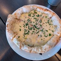 "Garlic bread" - yummy, but enormous! at Fat Toni's Pizzeria in Stroud