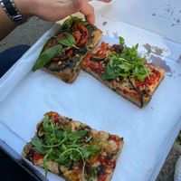 Vegan pizza  at Fat Toni's Pizzeria in Stroud