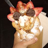 Mordisquitos con helado at Mordisquitos Cafe in Tenerife