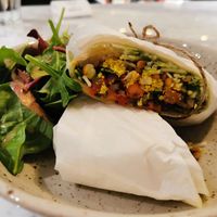 All day breakfast burrito at Kafé Plattan in Stockholm