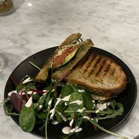Walnut Pesto sandwich 🥪  at Kafé Plattan in Stockholm