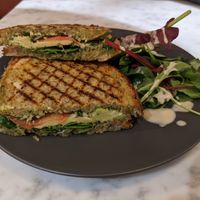 Pesto sandwich at Kafé Plattan in Stockholm
