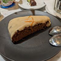 Carrot cake at Kafé Plattan in Stockholm