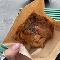 Cardamon bun   at Kafé Plattan in Stockholm
