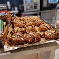 Cinnamon buns at Kafé Plattan in Stockholm