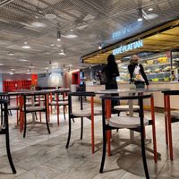 Inside at Kafé Plattan in Stockholm