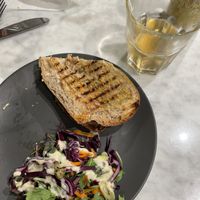 Walnutpesto sandwich with Kombucha   at Kafé Plattan in Stockholm