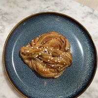 kanelbulle #Veganuary at Kafé Plattan in Stockholm