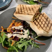 Philly cheesesteak wrap  #Veganuary at Kafé Plattan in Stockholm