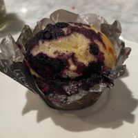 Blueberry muffin  at Kafé Plattan in Stockholm