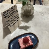 Licorice brownie  at Kafé Plattan in Stockholm