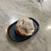 Mini semla   at Kafé Plattan in Stockholm