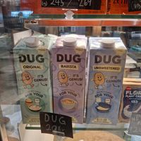 Potato milk at Kafé Plattan in Stockholm