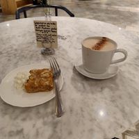 Hot chocolate and semla cake at Kafé Plattan in Stockholm