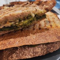 Pesto walnut sandwich  at Kafé Plattan in Stockholm