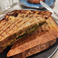 Pesto walnut sandwich  at Kafé Plattan in Stockholm