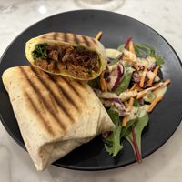 Philly cheesesteak wrap    at Kafé Plattan in Stockholm