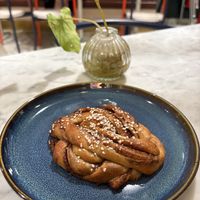 Cinnamon bun    at Kafé Plattan in Stockholm