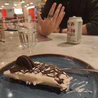 Oreo cheesecake at Kafé Plattan in Stockholm
