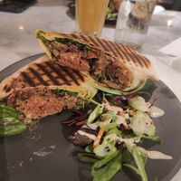 Philly cheese wrap at Kafé Plattan in Stockholm