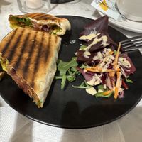 Philly Cheesesteak Steak Sandwich  at Kafé Plattan in Stockholm