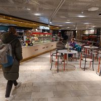 Entrance at Kafé Plattan in Stockholm