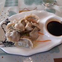 Spinach and tofu dumplings at Mormors Dumplings in Stockholm