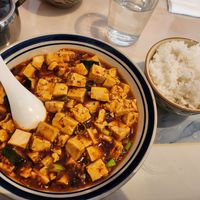 Mapu doufu at Mormors Dumplings in Stockholm