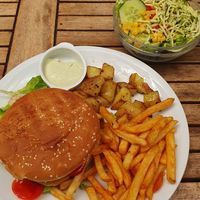 Vegan Burger at Café Miche in Diekirch