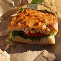 Delicious Foccacia sandwich at Plant Food in Aarhus