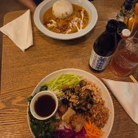 Tofu salad bowl and curry at Street Chow - Vietnamese Eats in Lisbon