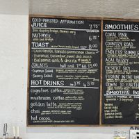 Menu 1  at Asava Juice & Smoothies in Kanab