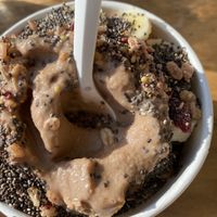 Country road with chia and banana  at Asava Juice & Smoothies in Kanab
