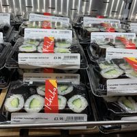 Cucumber sushi   at Japan Centre Ichiba in West London